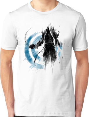 

Foscous Printed Men's Round Neck White T-Shirt