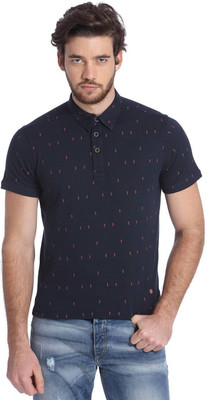 

Jack & Jones Solid Men's Polo Neck Dark Blue T-Shirt, Navy blazer