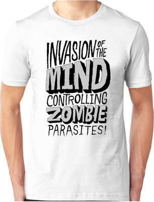 

Foscous Printed Men's Round Neck White T-Shirt