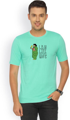 

Campus Sutra Solid Men Round Neck Green T-Shirt, Sea green