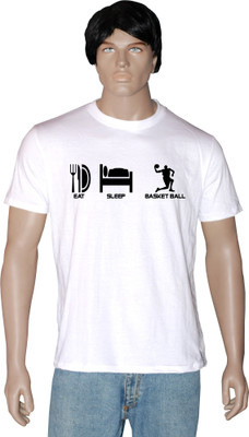 

Tshirt.in Graphic Print Men's Round Neck White T-Shirt, Pearl white