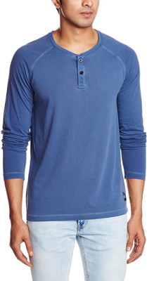 

Puma Solid Men' Round Neck Blue T-Shirt, Peacoat
