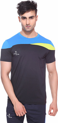 

Sport Sun Self Design Men' Round Neck Multicolor T-Shirt