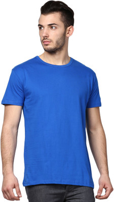 

Inkovy Solid Men's Round Neck Blue T-Shirt, Royal blue