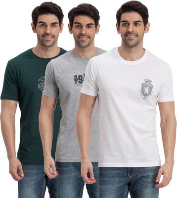 

Fritzberg Printed Men' Round Neck Multicolor T-Shirt(Pack of 3