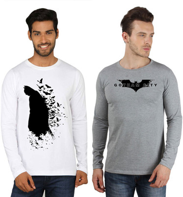 

SayItLoud Printed Men's Round Neck Multicolor T-Shirt(Pack of 2