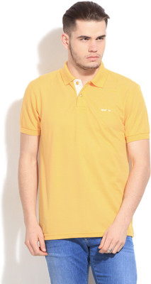 

Newport Solid Men' Polo Neck Yellow T-Shirt