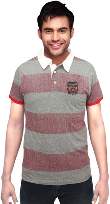 

Gallop Striped Men's Polo Neck Multicolor T-Shirt