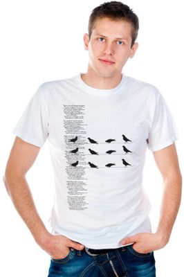 

6th Cross Graphic Print Men's Round Neck White T-Shirt