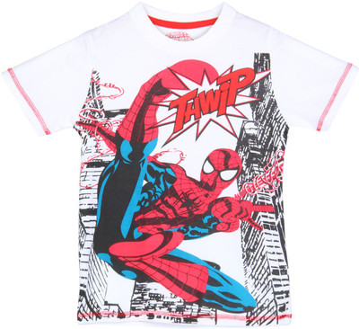 

Chalk by Pantaloons Boys Graphic Print T Shirt(White, Pack of 1