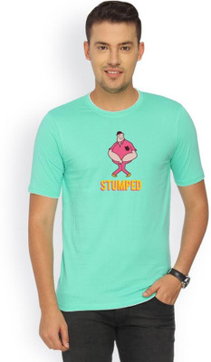 

Campus Sutra Solid Men Round Neck Green T-Shirt, Sea green