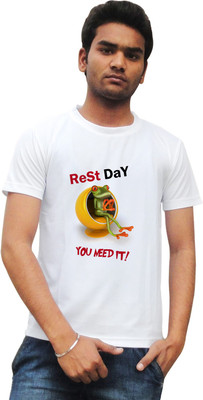 

Tied Ribbons Printed Men's Round Neck White T-Shirt