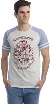 

Harry Potter Printed Men's Round Neck Grey T-Shirt, Bit of blue mel/ al