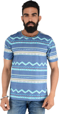 

Download Apparel Floral Print Men's Round Neck Blue T-Shirt