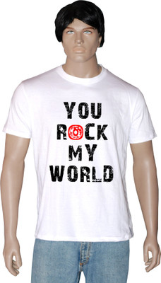 

Tshirt.in Graphic Print Men's Round Neck White T-Shirt, Pearl white
