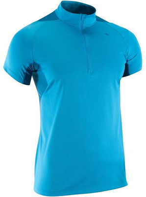 

Decathlon - Quechua Solid Men's Turtle Neck Blue T-Shirt