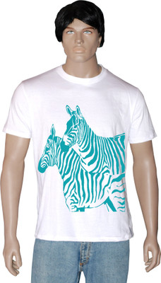 

Tshirt.in Graphic Print Men's Round Neck White T-Shirt, Pearl white