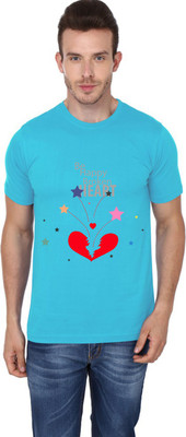 

Trendster Printed Men' Round Neck Light Green T-Shirt