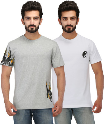 

Rang Rage Printed Men's Round Neck Multicolor T-Shirt(Pack of 2
