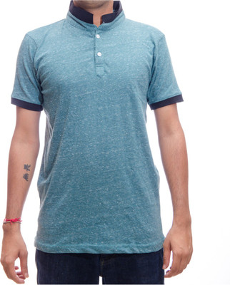 

Shootr Solid Men's Fashion Neck Light Green T-Shirt