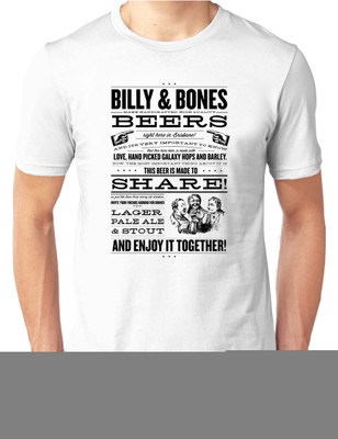 

Foscous Printed Men's Round Neck White T-Shirt