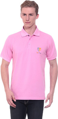 

Ted Smith Solid Men' Polo Neck Pink T-Shirt