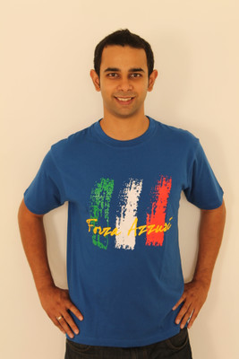 40% OFF on 642 STITCHES Printed Men Round Neck Blue T-Shirt 40% OFF on 642 STITCHES Printed Men Round Neck Blue T-Shirt