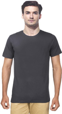 

Gallop Solid Men's Round Neck Grey T-Shirt, Ash grey
