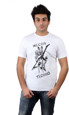 

Numero Uno Graphic Print Men's Round Neck White T-Shirt