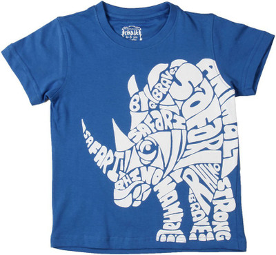 

Chalk by Pantaloons Boys Printed T Shirt(Blue, Pack of 1