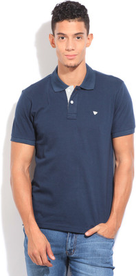 

Numero Uno Solid Men's Polo Neck Blue T-Shirt, Navy