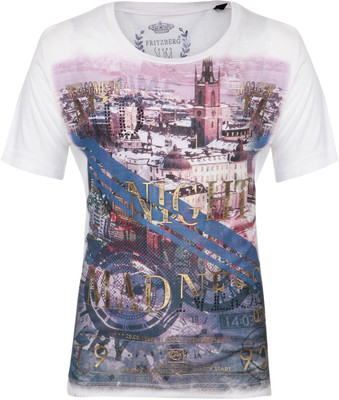 

Fritzberg Boys Printed T Shirt(White