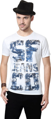 

SF Jeans by Pantaloons Solid Men's Round Neck White T-Shirt