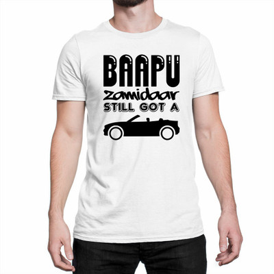 IRONGRIT Printed Men Round Neck White T-Shirt