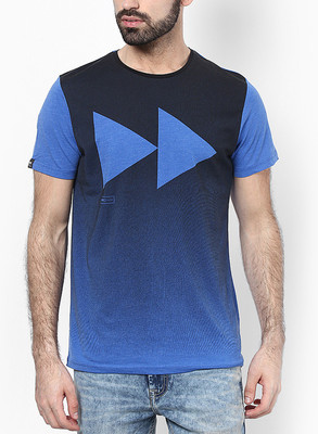 

Jack & Jones Graphic Print Men' Round Neck Blue T-Shirt, Turkish sea