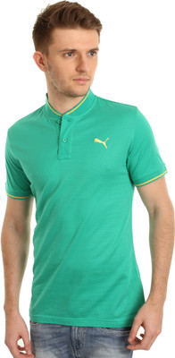 

Puma Polka Print Men's Fashion Neck Green T-Shirt, Vivid green
