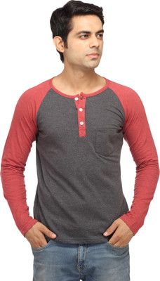

Leana Solid Men' Henley Multicolor T-Shirt, Lightgrey 2