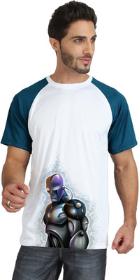 

TRIONIC ACTIVE Graphic Print Men's Round Neck Blue, White T-Shirt