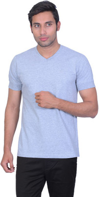 

Proline Solid Men' V-neck Grey T-Shirt