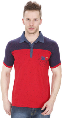 

Sparky Printed Men's Polo Neck Multicolor T-Shirt