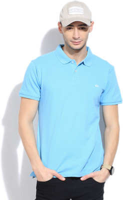 

Quick Silver Solid Men's Polo Neck Blue T-Shirt, Bjf0