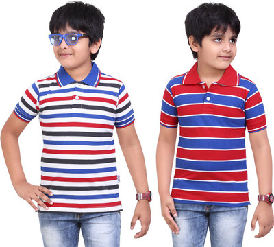 

Dongli Boys Printed T Shirt(Dark Blue, Pack of 2), Multicolor