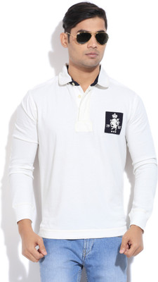 

United Colors of Benetton. Solid Men's Polo Neck White T-Shirt, 74