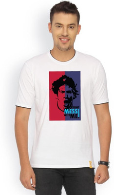 

Campus Sutra Printed Men Round Neck White T-Shirt