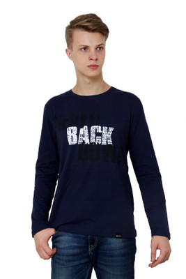 

Rigo Printed Men's Round Neck Blue T-Shirt