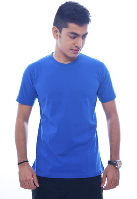 

Urban Flux Solid Men's Round Neck Blue T-Shirt