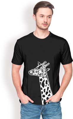 

Leviticus Graphic Print Men's Round Neck Black T-Shirt