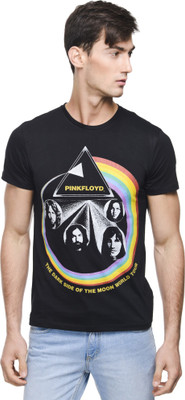 

Pink Floyd Printed Men's Round Neck Black T-Shirt