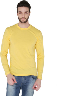 

Joke Tees Solid Men's Round Neck Gold T-Shirt, Gold;yellow