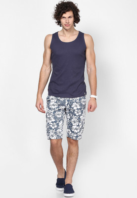 

Jack & Jones Solid Men's Round Neck Purple T-Shirt, Mood indigo